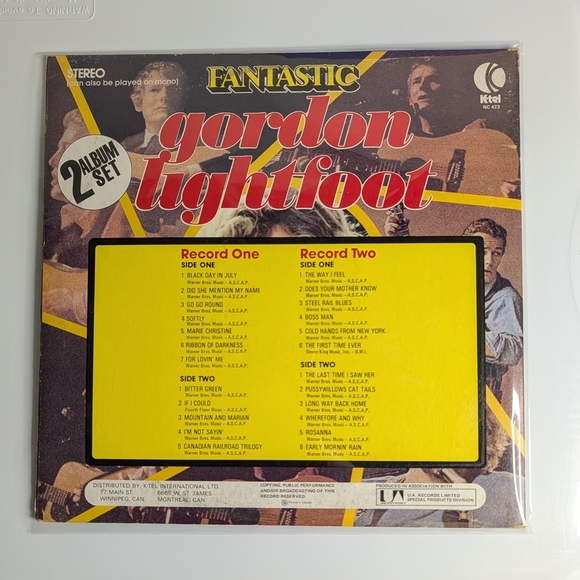 Buddy Holly and Gordon Lightfoot Vinyl Record Set- Double LP's - Picture 3 of 7